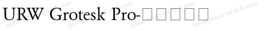 URW Grotesk Pro字体转换